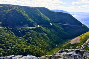 Cabot Trail road in Nova Scotia. Photo by Brent Cassie