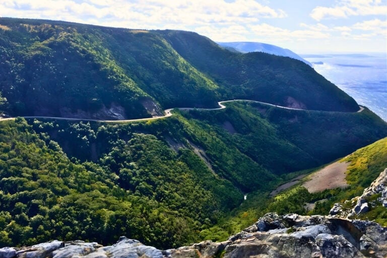 Cabot Trail road in Nova Scotia. Photo by Brent Cassie