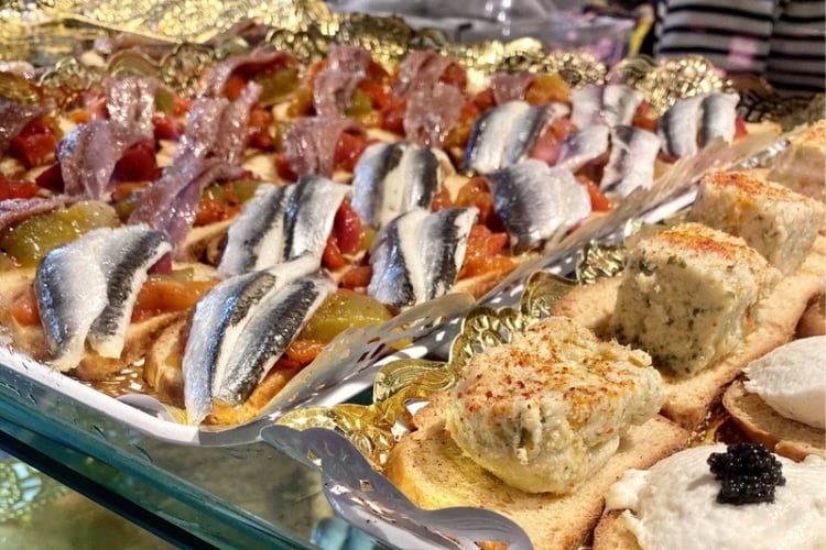 A colorful assortment of tapas. Photo by Huyen Tran