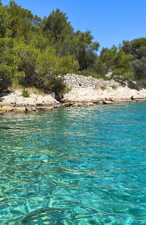Swimming near Milna, Brac. Photo by Rob Rogers