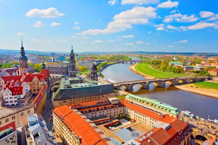 Aerial view of Dresden, Germany. Photo by aletheia97/Getty Images via Canva