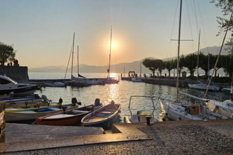 Dusk hour in Torri Del Benaco, Lake Garda. Photo by Julia Riccardi