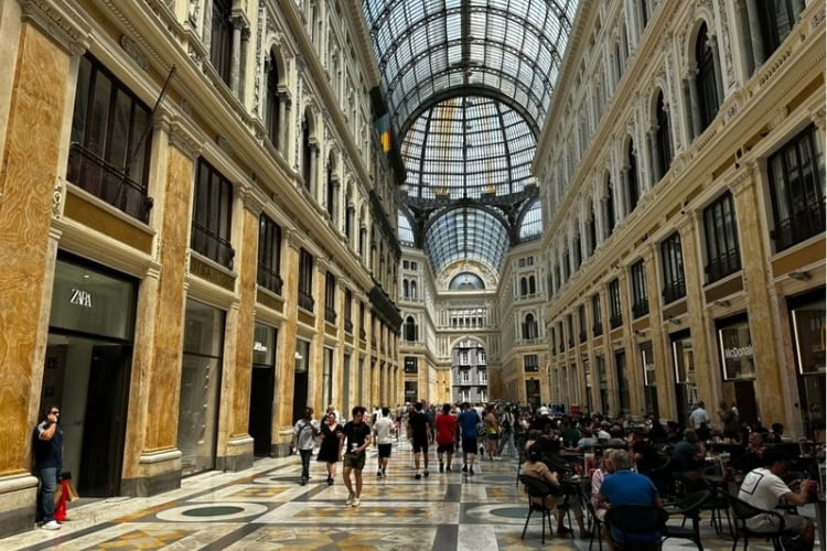 The interior of the Galleria Umberto I. Photo by Steve Sindiong