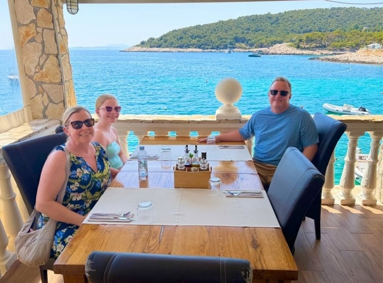 Lunch at Konoba Kotin, Milna, Hvar. Photo by Rob Rogers
