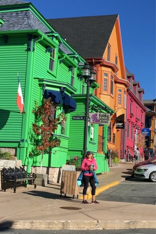 Colored buildings in Lunenburg, a UNESCO World Heritage Site. Photo by Brent Cassie