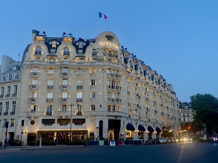 Mandarin Oriental Lutetia in all of its glory. Photo by Isabella Miller