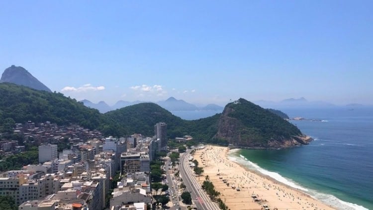 View from the rooftop pool at the Hilton Hotel. Photo by Carlos Omar Gardinet