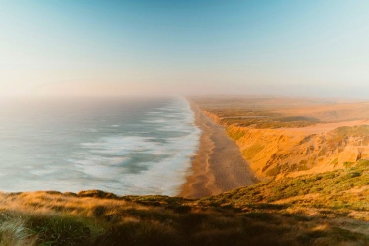 Sandy beach at Point Reyes, California, USA. Photo by Christian Garcia, Unsplash