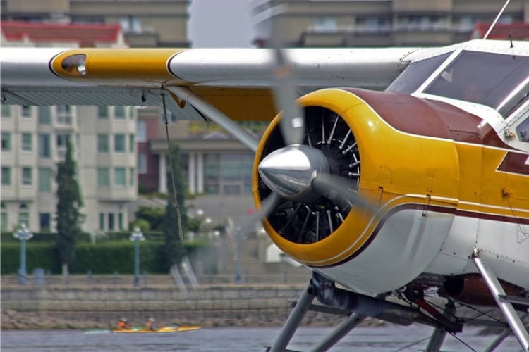 Floatplane ready for takeoff at Victoria's seaplane terminal. Photo courtesy of Tourism Victoria