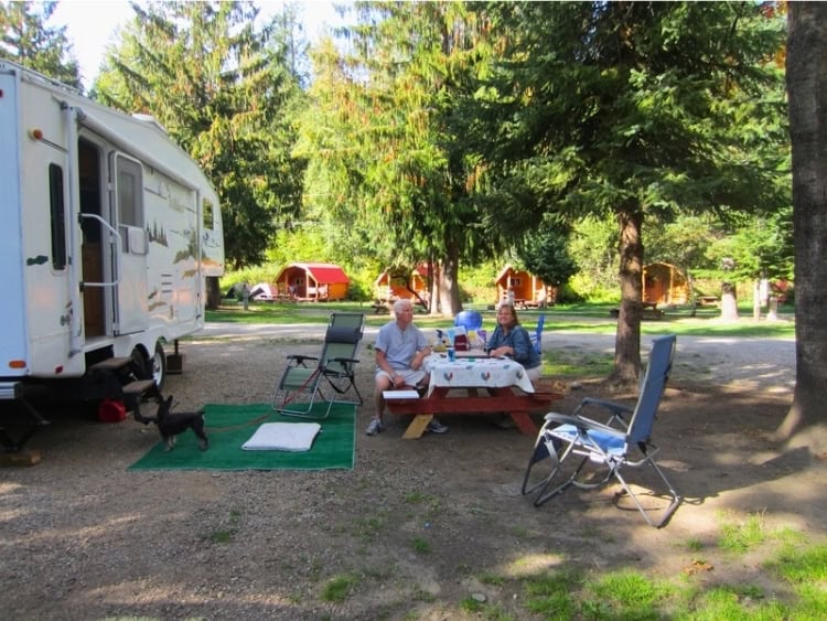 Sleeping quarters at the KOA campsite. Photo by Brent Cassie