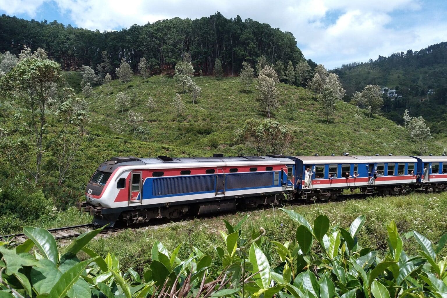 Sri Lanka's most beautiful train journey passes through tea-covered hills. Photo contributed by local photographer Osura Shalinda