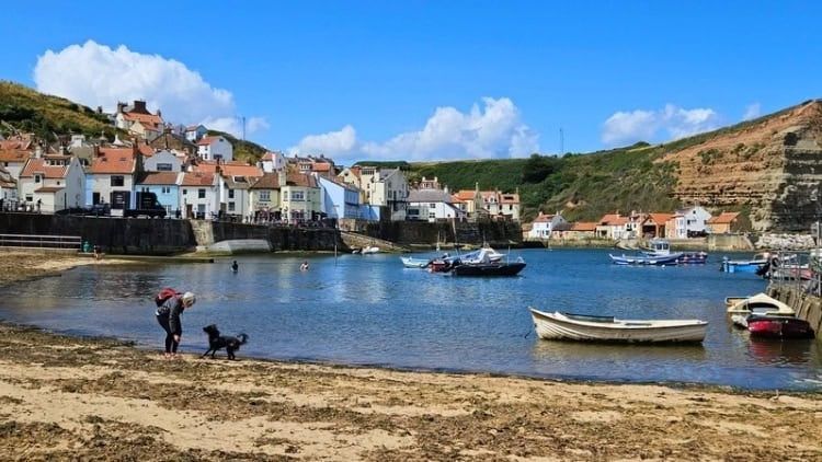 Staithes Harbour from the Shore. Photo by Alma Egan