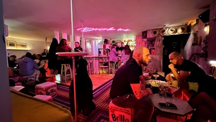 The funky interior of Lavomatic. Photo by Isabella Miller