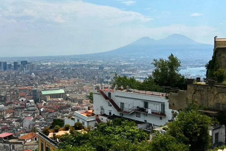 Looking over Naples from the Castle of Sant'Elmo. Photo by Steve Sindiong