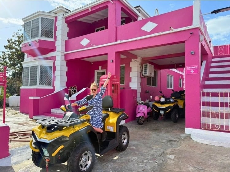 Da Pink and White Palace. Photo courtesy of Teresa Bergen