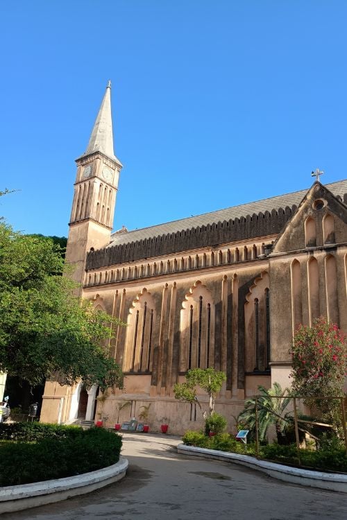 The Anglican Christ Church was built in 1874 to commemorate the end of the slavery movement