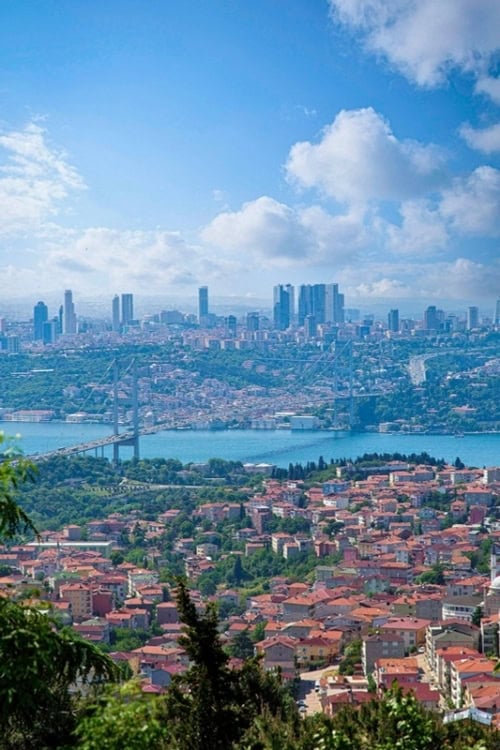 A sweeping aerial view of Istanbul's stunning cityscape, Turkey. Photo by Mehmet Bozgedik, Unsplash