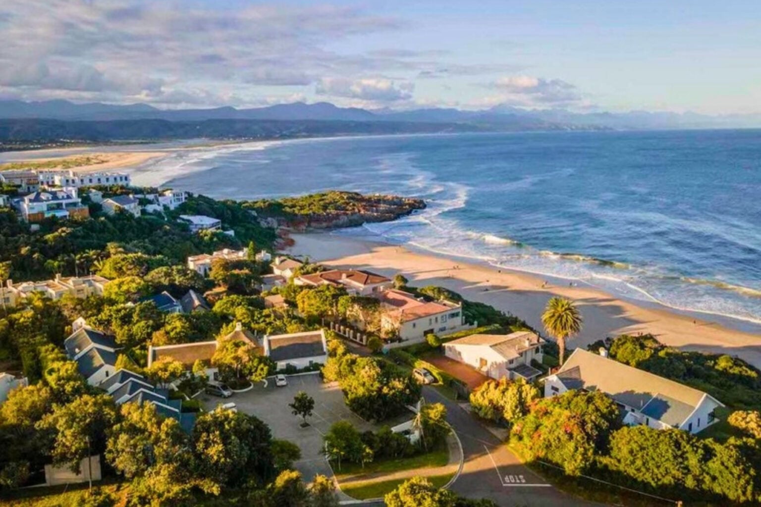 Aerial view and close to the ocean. Photo by Old Rectory