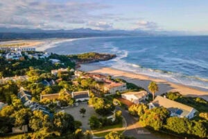 Aerial view and close to the ocean. Photo by Old Rectory