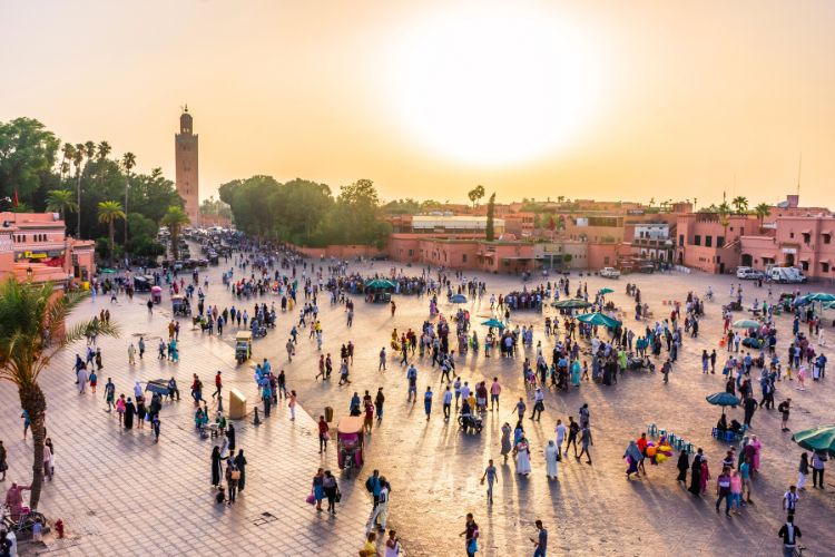 Bustling Marrakech