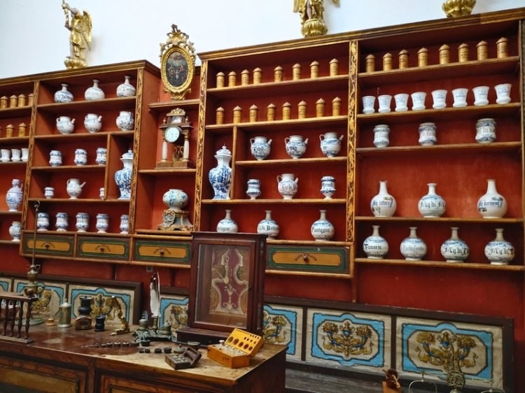 The historic Old Pharmacy located inside the Franciscan Monastery in Dubrovnik, Croatia, which has been in operation since 1317. Photo by Eric D. Goodman