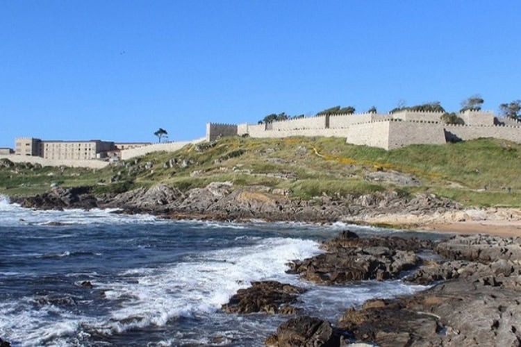The rugged Atlantic coast along the medieval walls in Baiona, Galicia. Photo by Richard Varr