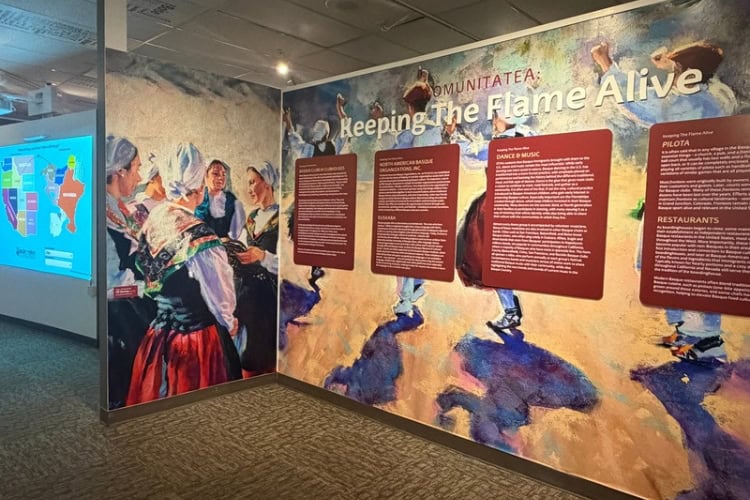 Basque Museum exhibit. Photo by Debbie Stone