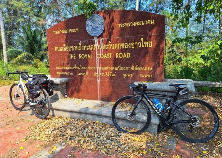 Bicycles at The Royal Coast Road in Thailand. Photo by Michael Cullen