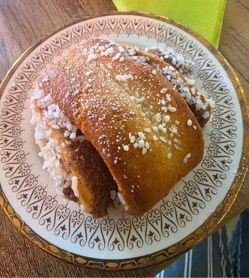 The lovely cardamom cinnamon rolls in Finland pair perfectly with a strong coffee at any time of day. Photo by Irene Middleman Thomas