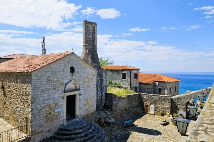 A stone minaret rises from a church-turned-mosque that now houses the Archaeological Museum. Photo by Zuzana Zimmermannova