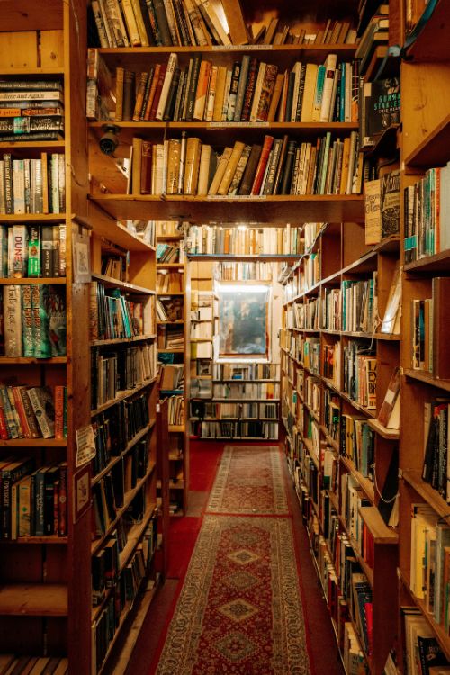One of the many bookstores in Edinburgh