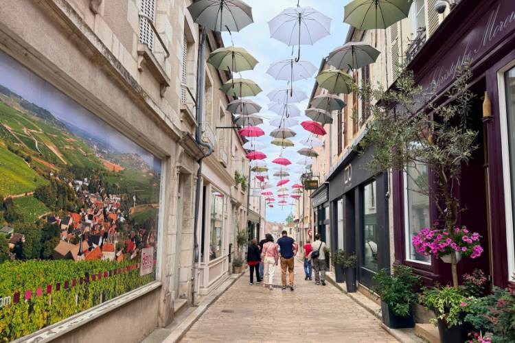 We visited small French villages along the way. Photo by Janna Graber