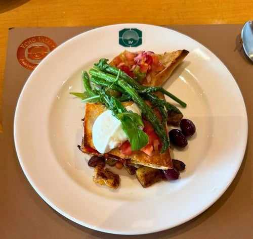 Farm-to-table cuisine using locally sourced ingredients, ranch-raised meats, and produce grown on the property. Photo courtesy of EVR