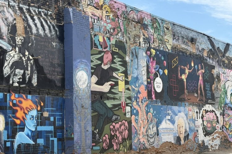Freak Alley, the largest outdoor gallery in the Northwest. Photo by Debbie Stone