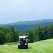 Golf cart on the Highland Course at Primland Resort, Meadows of Dan, United States. Photo by Kenan Kitchen, Unsplash