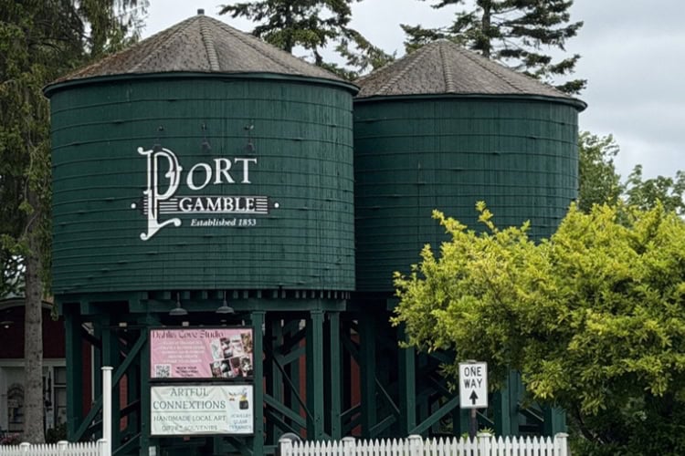 Welcome to Port Gamble. Photo by Debbie Stone