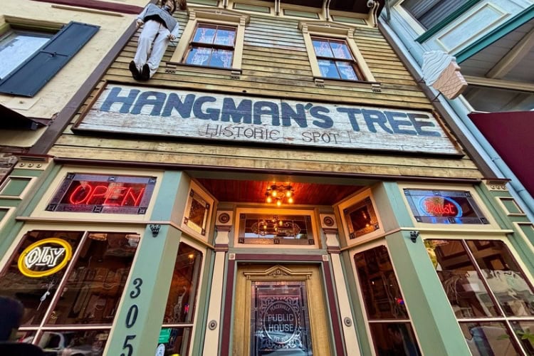 Placerville Public House is the former site of Gold Rush-era vigilante hangings. Photo by Doug Wallace