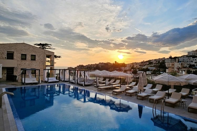 Views from Hotel Mediteran that put Ulcinj's Old Town right on the palm of your hand. Photo by Zuzana Zimmermannova