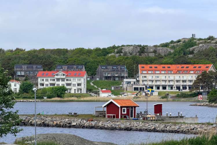 Looking across the water at Kusthotellet. Photo by Janna Graber