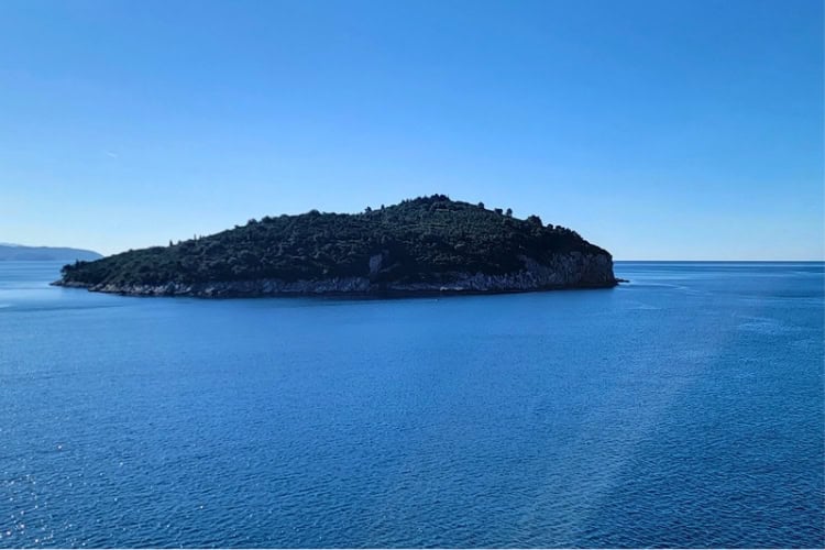 Lokrum Island across from Dubrovnik, as seen from the city walls. Photo by Eric D. Goodman