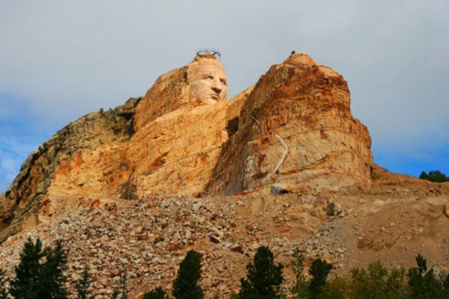 A view of the memorial in 2010, showcasing the progress achieved over 16 years along with the work that still remains to be done. Photo by Frank Hosek