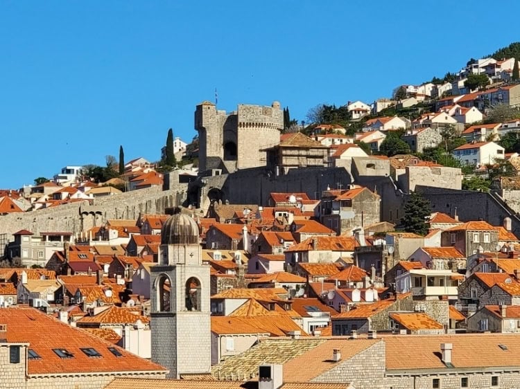 Minceta Tower towers above Dubrovnik. Photo by Eric D. Goodman