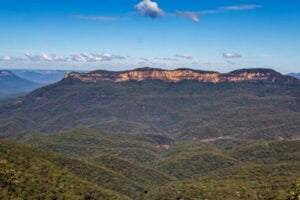 Mount Solitary above Jamison Valley, visible from all the lookouts around Leura. Photo by Ayan A