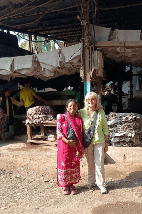 Pooja, with author