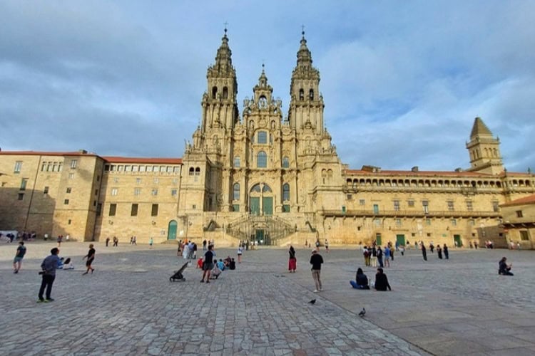 The Cathedral of Santiago de Compostela anchors the city's sprawling central square, Praza do Obradoiro. Photo by Richard Varr