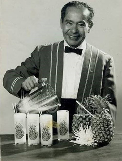 Ramón "Monchito" Marrero, the Caribe Hilton bartender who invented the piña colada in 1954. Photo courtesy of the Caribe Hilton