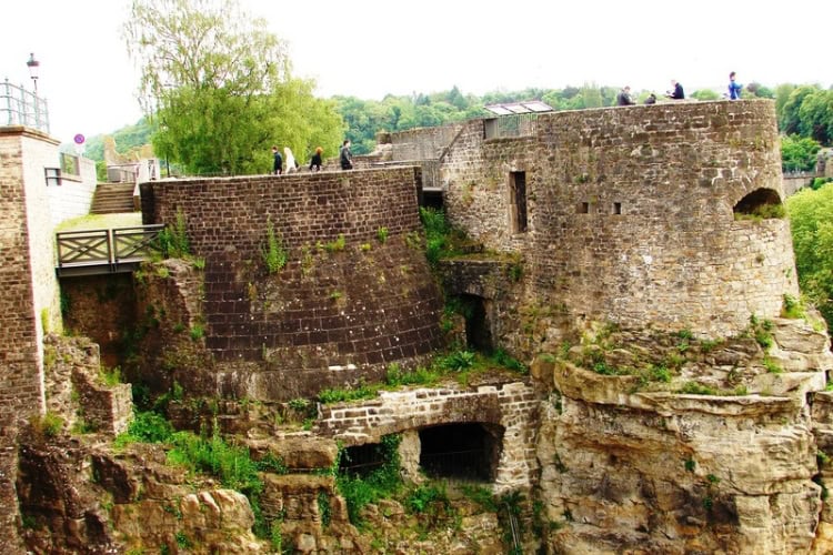 Remnants of the Lucilinburhuc Castle. Photo by John M. Smith