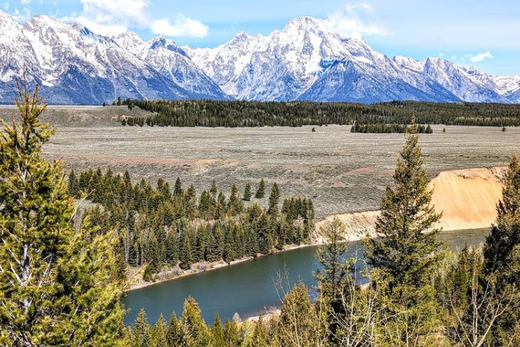 The Snake River begins its journey in Yellowstone National Park, making its way to the Tetons. Photo by Frank Hosek