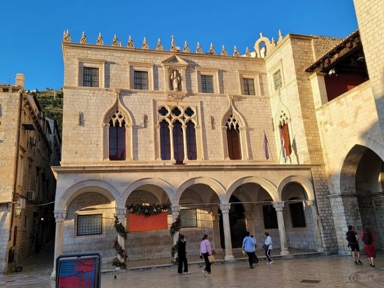 Sponza Palace stands at the east end of the Stradun in Old Town Dubrovnik. Photo by Eric D. Goodman