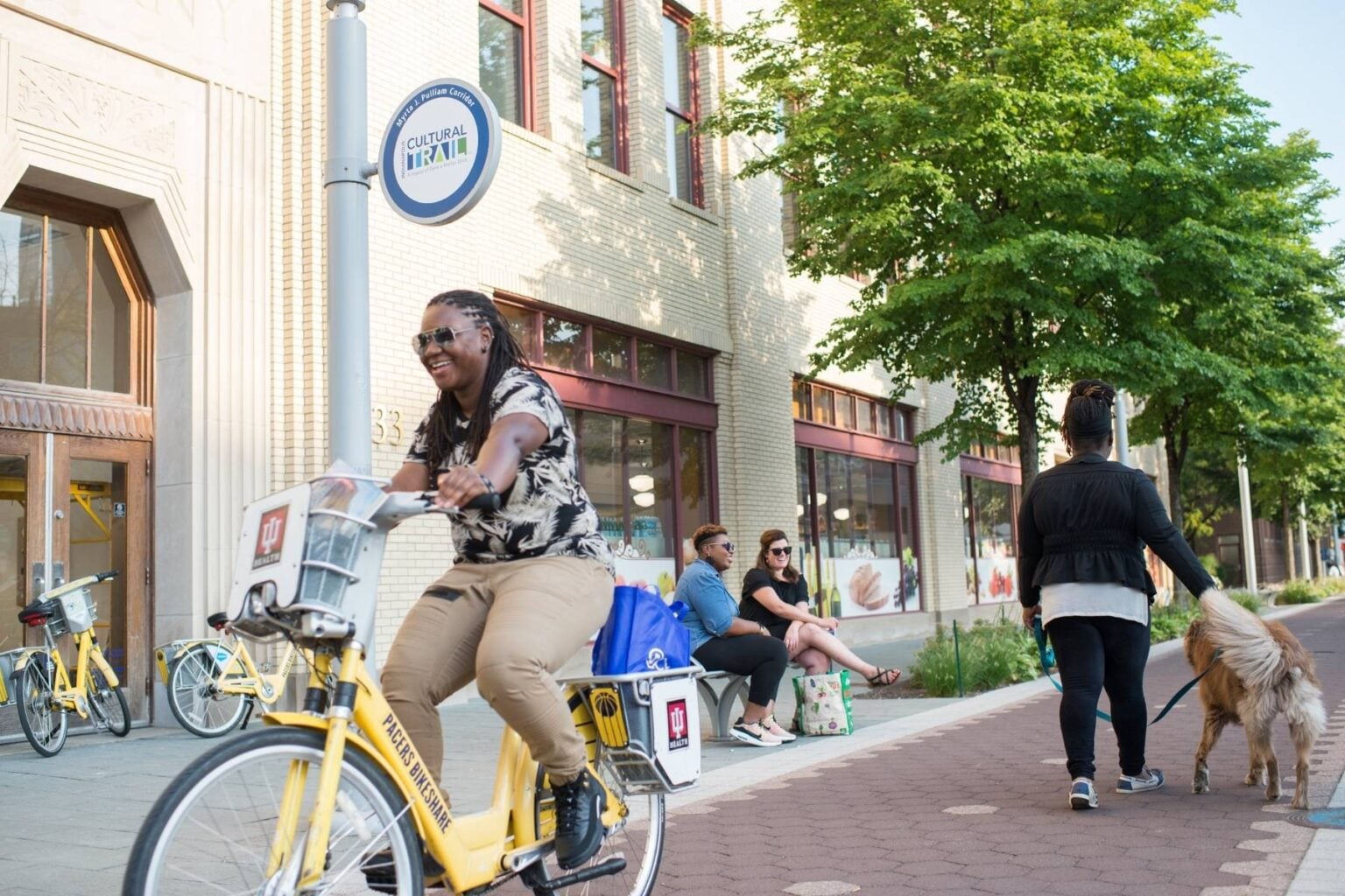 The Cultural Trail in Indianapolis. Photo courtesy of Visit Indy